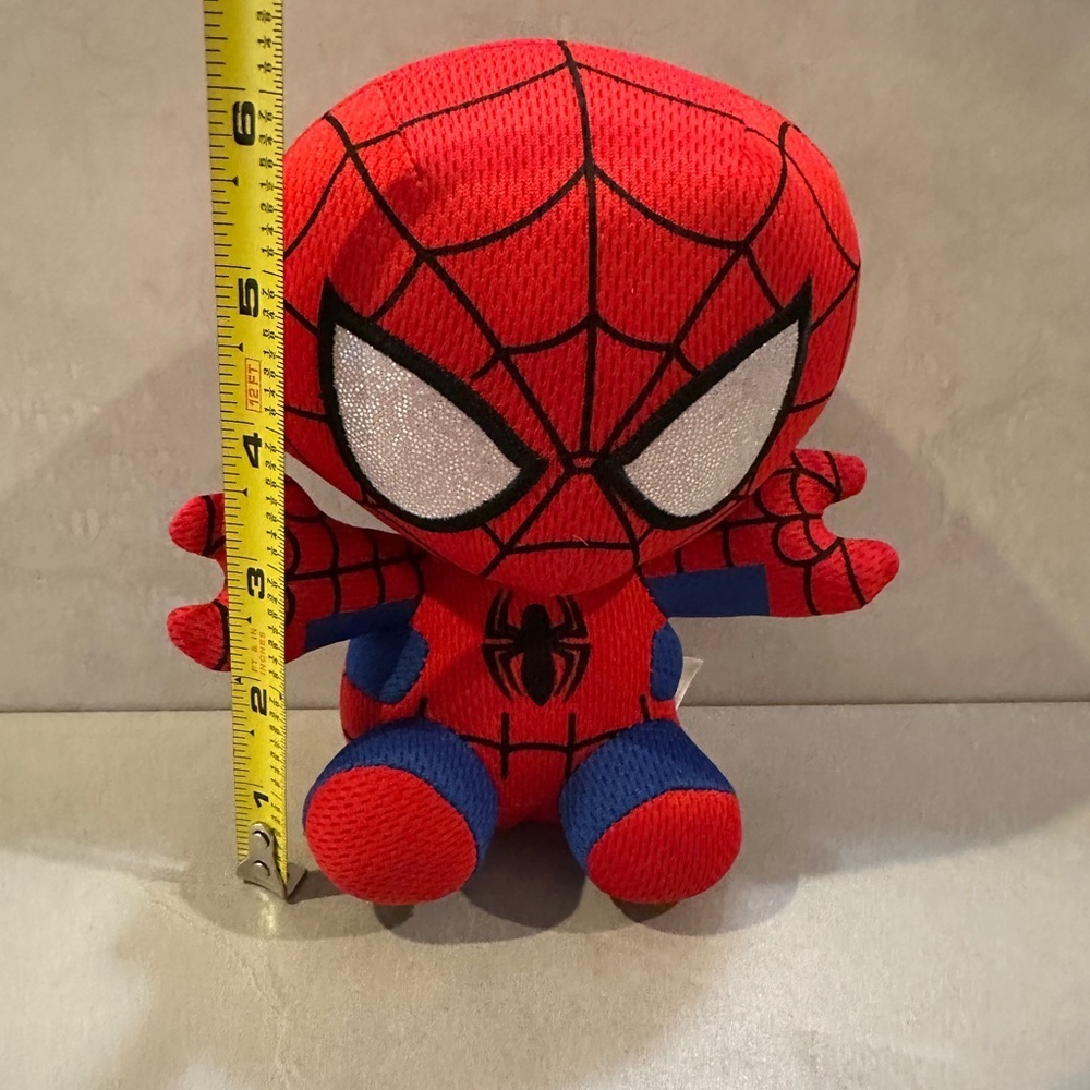 TY Beanie Baby 6" SPIDER-MAN Spiderman (Marvel) Plush Stuffed Animal Toy - Picture 5 of 5